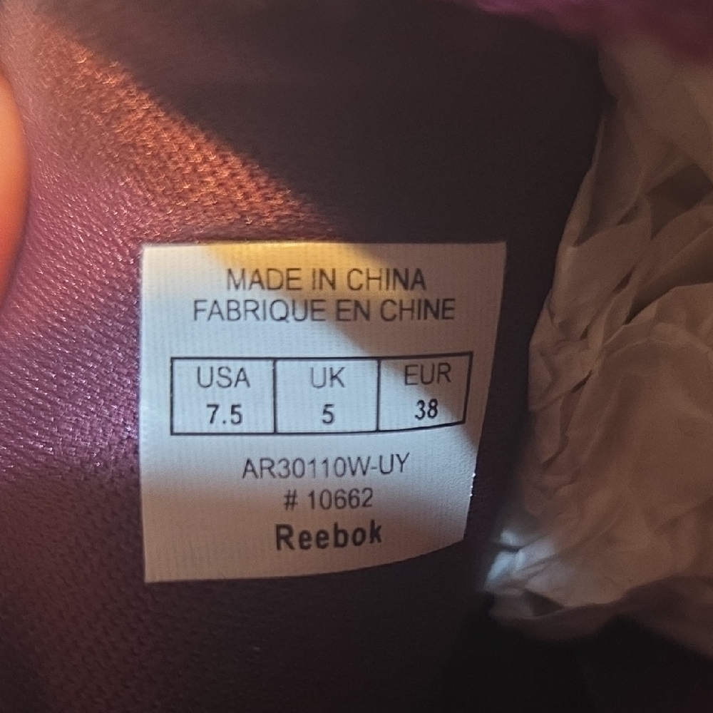 Reebok Women's Burgundy Sneakers - Picture 5 of 6